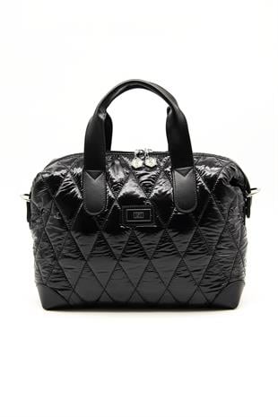 Silver & Polo Parlak Siyah SP1152 Kadın Seyahat Çantası