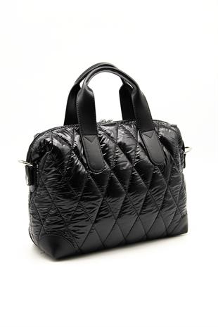 Silver & Polo Parlak Siyah SP1152 Kadın Seyahat Çantası