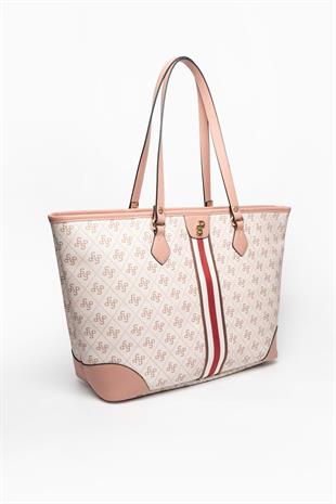 Silver & Polo Pembe - Somon SP1169 Kadın Omuz Çantası