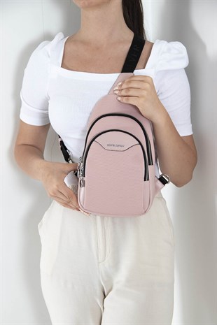 Silver & Polo Pink - Pink SP959 Kadın Bel Çantası