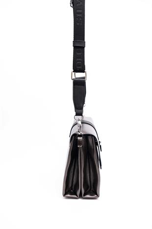 Silver & Polo Platin - Siyah SP1009 Kadın Çapraz Çanta