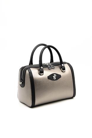 Silver & Polo Platin - Siyah SP1091 Kadın El Çantası