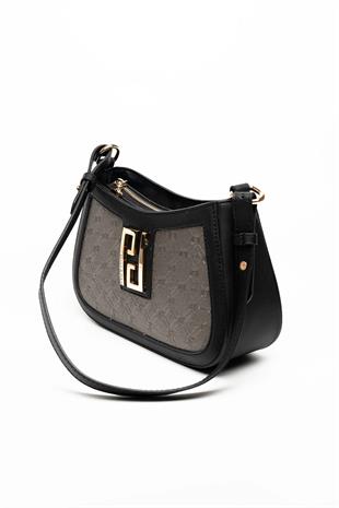 Silver & Polo Platin - Siyah SP1132 Kadın Çapraz Çanta