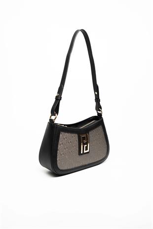 Silver & Polo Platin - Siyah SP1132 Kadın Çapraz Çanta