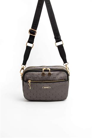 Silver & Polo Platin - Siyah SP1162 Kadın Çapraz Çanta