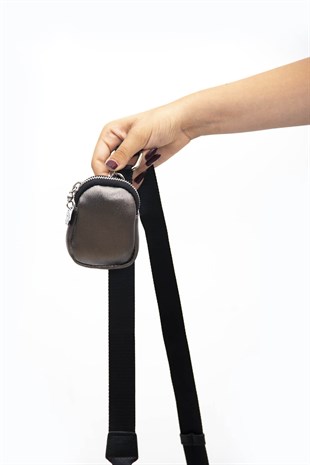 Silver & Polo Platin - Siyah SP1038 Kadın Çapraz Çanta
