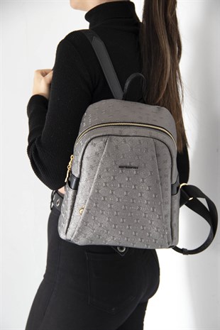 Silver & Polo Platin - Siyah SP926 Kadın Sırt Çantası