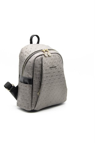 Silver & Polo Platin - Siyah SP926 Kadın Sırt Çantası