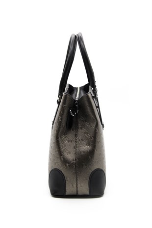 Silver & Polo Platin - Siyah SP667 Kadın El Çantası