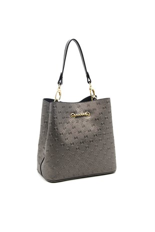 Silver & Polo Platin - Siyah SP967 Kadın Çapraz Çanta