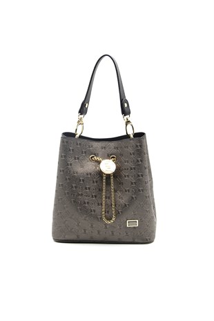 Silver & Polo Platin - Siyah SP967 Kadın Çapraz Çanta