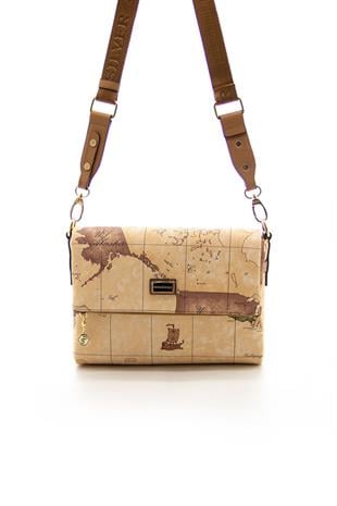 Silver & Polo Pudra - A.Taba SP963 Kadın Çapraz Çanta