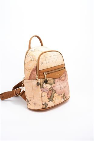 Silver & Polo Pudra - A.Taba SP1161 Kadın Sırt Çantası