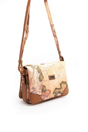 Silver & Polo Pudra - A.Taba SP784 Kadın Çapraz Çanta