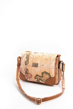 Silver & Polo Pudra - A.Taba SP784 Kadın Çapraz Çanta