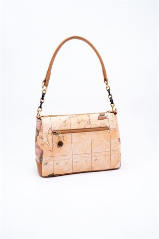 Silver & Polo Pudra - A.Taba SP910 Kadın Çapraz Çanta