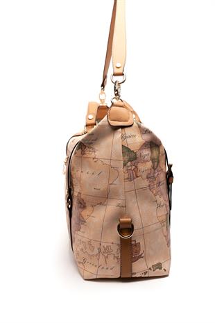 Silver & Polo Pudra - A.Taba SP1064 Kadın Seyahat Çantası