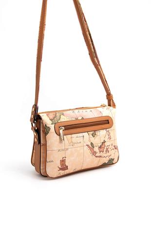 Silver & Polo Pudra - A.Taba SP784 Kadın Çapraz Çanta