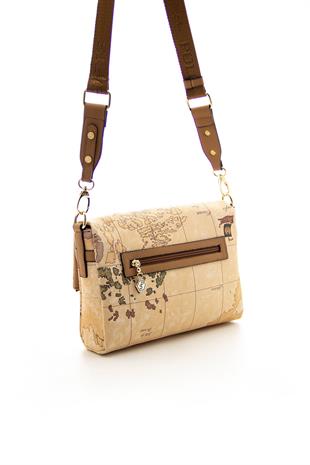 Silver & Polo Pudra - A.Taba SP963 Kadın Çapraz Çanta