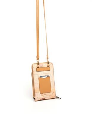 Silver & Polo Pudra - A.Taba SP1011 Kadın Askılı Cüzdanlı Telefon Çantası