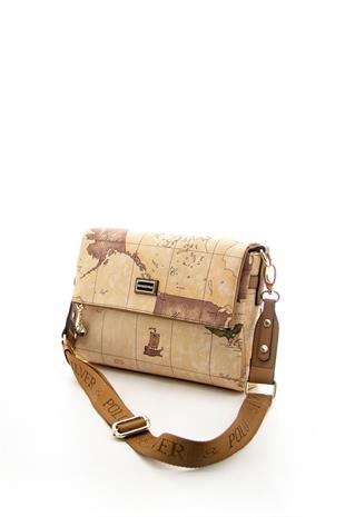 Silver & Polo Pudra - A.Taba SP963 Kadın Çapraz Çanta