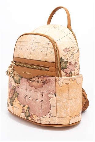 Silver & Polo Pudra - A.Taba SP1161 Kadın Sırt Çantası