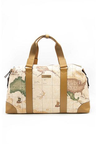 Silver & Polo Pudra - Camel SP873 Kadın Seyahat Çantası