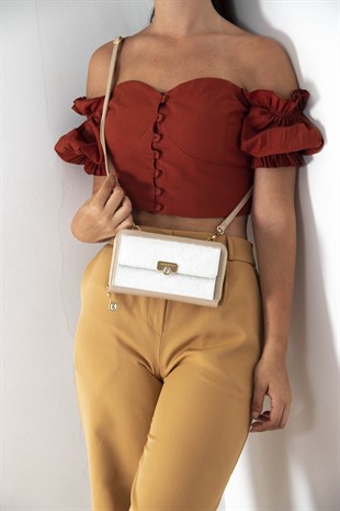 Silver & Polo Sedef - S.nut SP921 Kadın Askılı Cüzdanlı Telefon Çantası