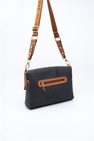 Silver & Polo Siyah - A.Taba SP963 Kadın Çapraz Çanta