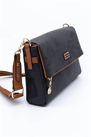 Silver & Polo Siyah - A.Taba SP963 Kadın Çapraz Çanta
