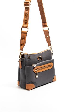 Silver & Polo Siyah - A.Taba SP1110 Kadın Çapraz Çanta