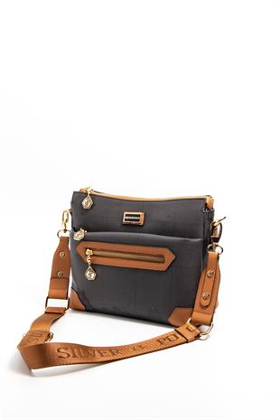 Silver & Polo Siyah - A.Taba SP1110 Kadın Çapraz Çanta