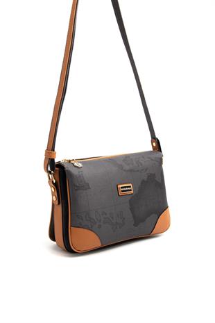 Silver & Polo Siyah - A.Taba SP784 Kadın Çapraz Çanta