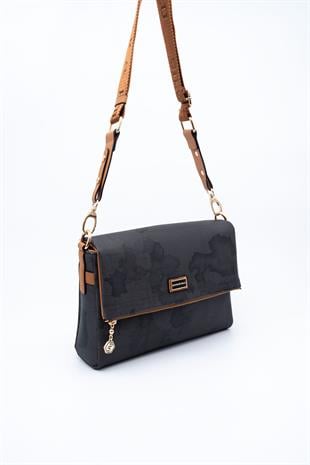 Silver & Polo Siyah - A.Taba SP963 Kadın Çapraz Çanta