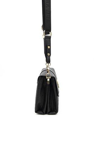 Silver & Polo Siyah - Siyah SP1009 Kadın Çapraz Çanta