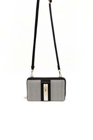 Silver & Polo Siyah Beyaz - Mat Siyah - Kemik SP1138 Kadın Cüzdan & Kartlık