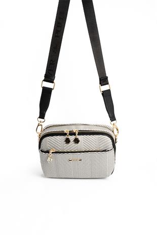 Silver & Polo Siyah Beyaz - Siyah SP1162 Kadın Çapraz Çanta