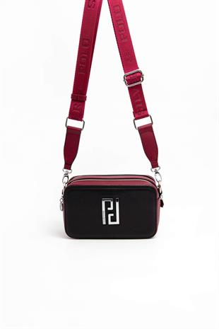 Silver & Polo Siyah - Bordo SP1078 Kadın Çapraz Çanta