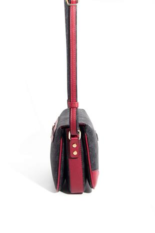 Silver & Polo Siyah - Bordo SP784 Kadın Çapraz Çanta