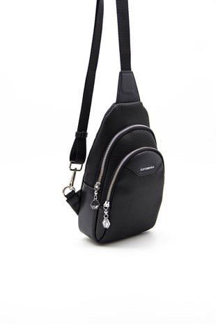 Silver & Polo Siyah - Siyah SP959 Kadın Bel Çantası