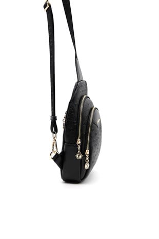 Silver & Polo Siyah - Siyah SP959 Kadın Bel Çantası