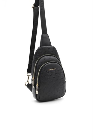 Silver & Polo Siyah - Siyah SP959 Kadın Bel Çantası