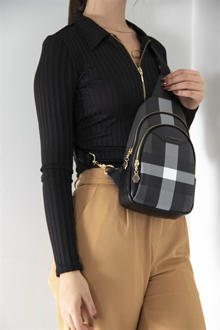 Silver & Polo Siyah - Siyah SP959 Kadın Bel Çantası