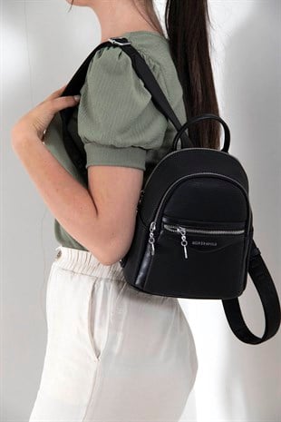 Silver & Polo Siyah - Siyah SP983 Kadın Sırt Çantası