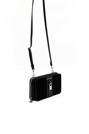 Silver & Polo Siyah - Rugan Siyah SP1138 Kadın Cüzdan & Kartlık