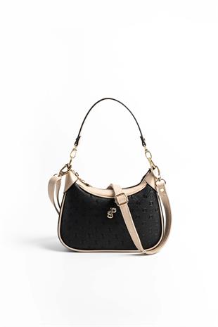 Silver & Polo Siyah - S.nut SP1180 Kadın Omuz Çantası