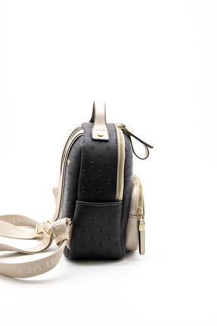 Silver & Polo Siyah - S.nut SP1130 Kadın Sırt Çantası