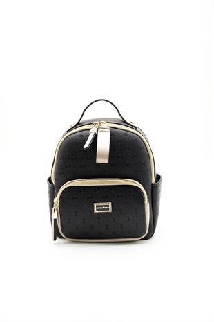 Silver & Polo Siyah - S.nut SP1130 Kadın Sırt Çantası