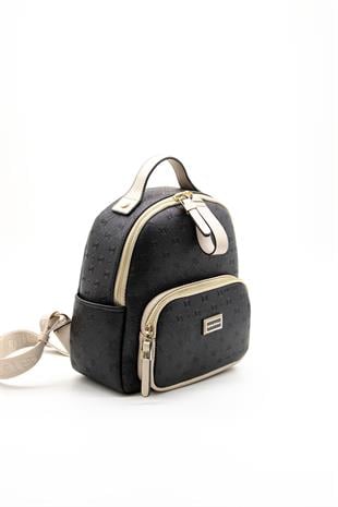 Silver & Polo Siyah - S.nut SP1130 Kadın Sırt Çantası