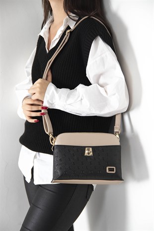 Silver & Polo Siyah - S.nut SP623 Kadın Çapraz Çanta